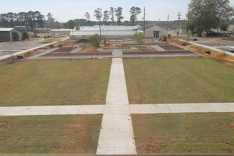 The Centennial Garden is currently under construction and is located behind the Tift Building in the middle of the UGA Tifton campus.