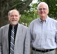 University of Georgia Distinguished Research Professor Emeritus Larry Beuchat (right) and UGA Professor Francisco Diez were recognized by the International Association for Food Protection at the association’s annual meeting held July 21–24, 2019, in Louisville, Kentucky.