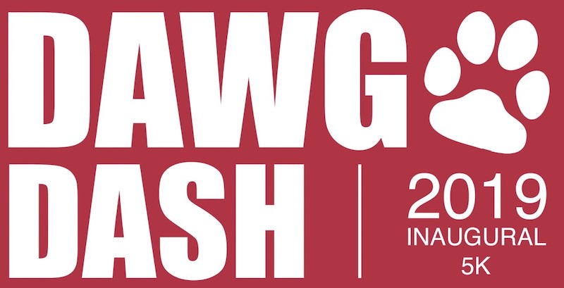 The Dawg Dash 5K is open to all ages and fitness levels and will also include a 1-mile fun run/walk. Prizes will be awarded to the first and second place overall winners and to the first place winners in each age category.