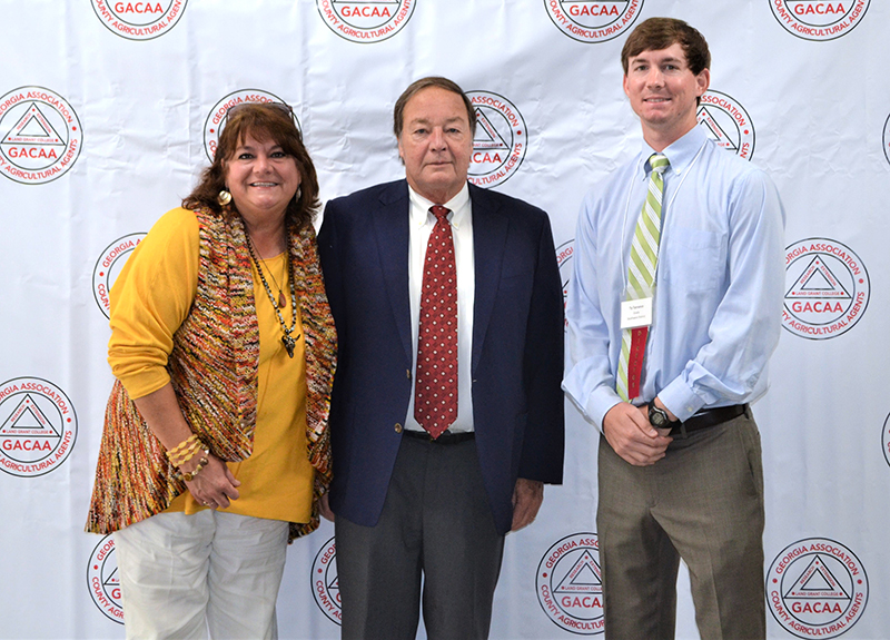 Pictured are Stephanie Hollifield, Brooks County Extension Coordinator; Richey Seaton, Executive Director of Georgia Cotton Commission; and Ty Torrance, Grady County ANR agent.