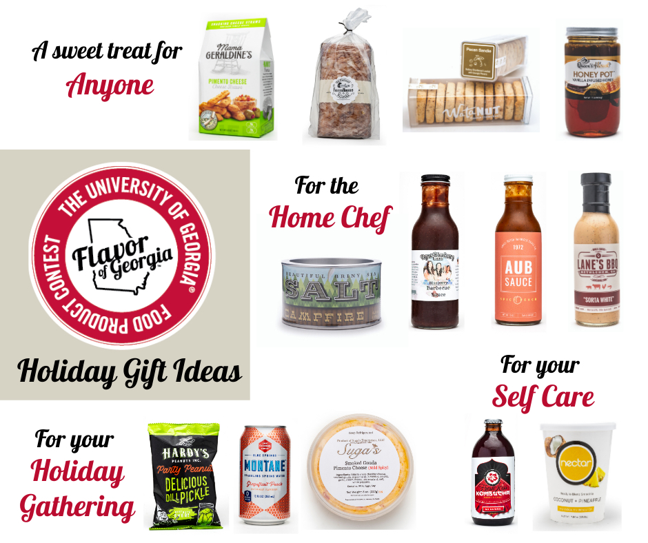 Whether you're looking for a host or hostess gift for something for you secret Santa, UGA's Flavor of Georgia Food Product Contest has some great recommendations. Visit flavorofgeorgia.caes.uga.edu for more information.