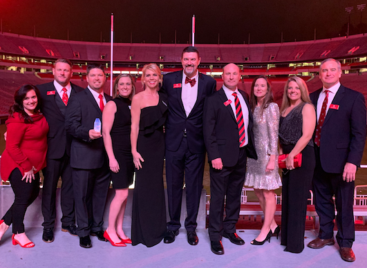 Eleven CAES alumni were honored at the 11th annual Bulldog 100 celebration at Sanford Stadium in Athens.