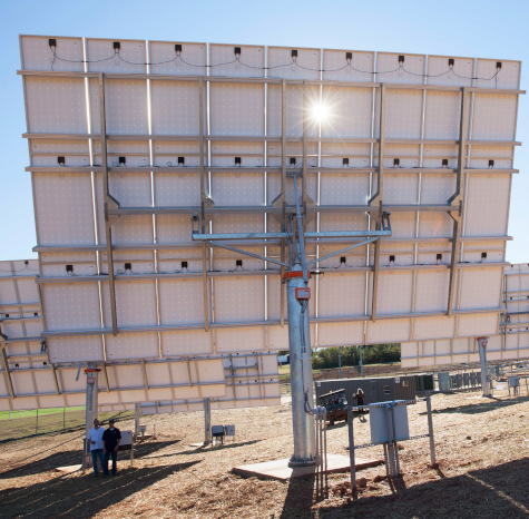 The virtual solar seminar will help Georgia landowners navigate the complex world of solar energy options. The pictured solar tracking demonstration project was established at UGA in 2015.
