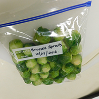 Label your food prior to freezing and include the date it was packaged.