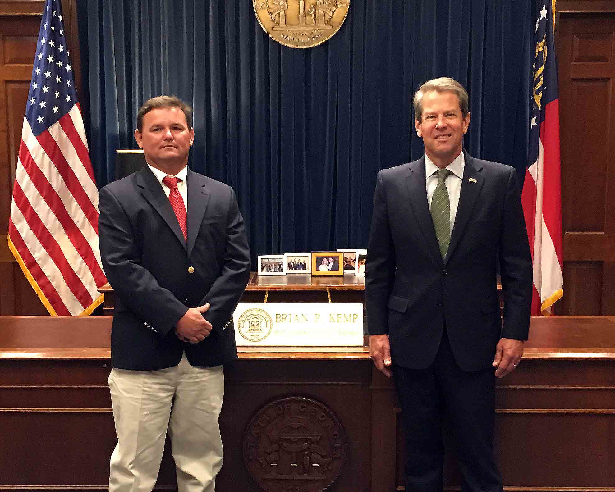 Governor Brian Kemp recognized Lee Nunn of Madison, Georgia, as the 2020 Farmer of the Year on July 8, 2020.