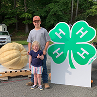 Peyton Collins of Union County had the prize-winning pumpkin, weighing 548 pounds.