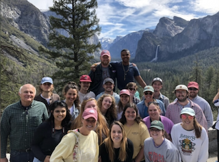 Students in the UGA Horticulture Club pose in Yosemite Park. (Photo taken prior to March 2020)