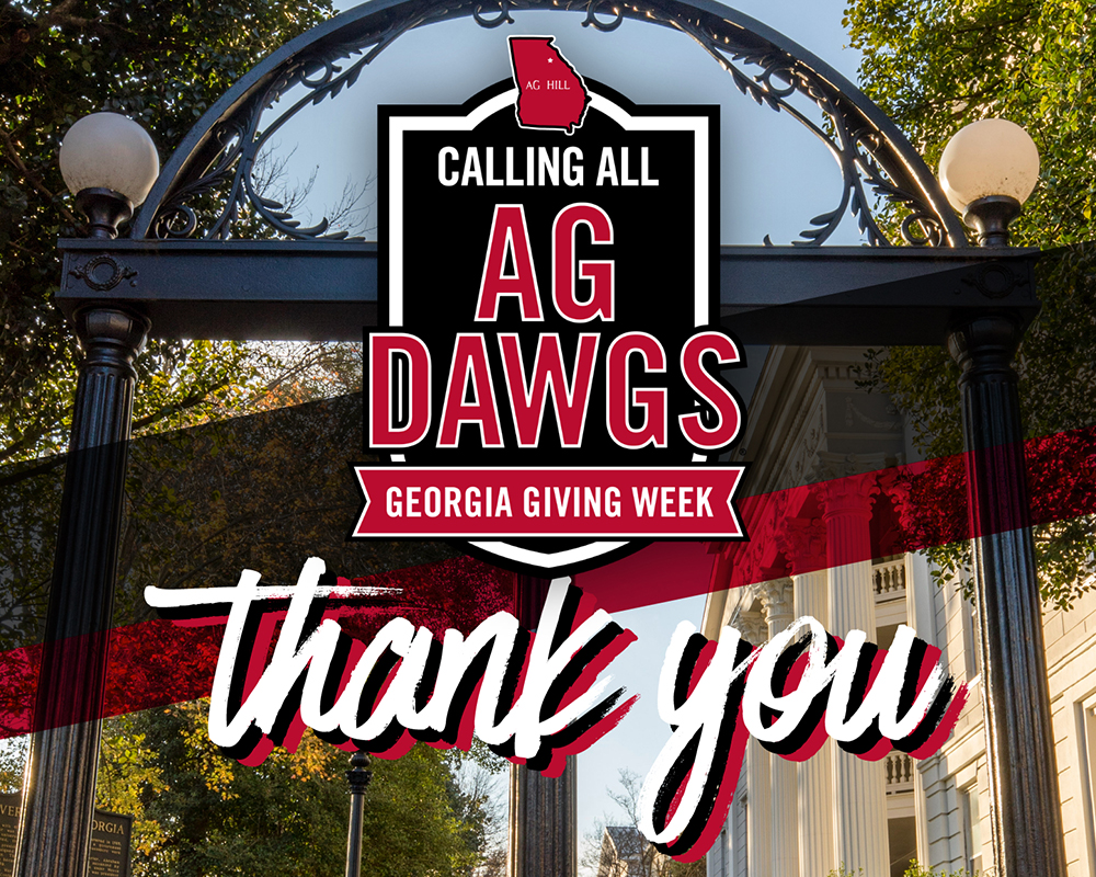 From Alaska to Wyoming, hundreds of grateful alumni, friends, students and parents made gifts supporting the CAES during 2021's Georgia Giving Week April 17 to 23.