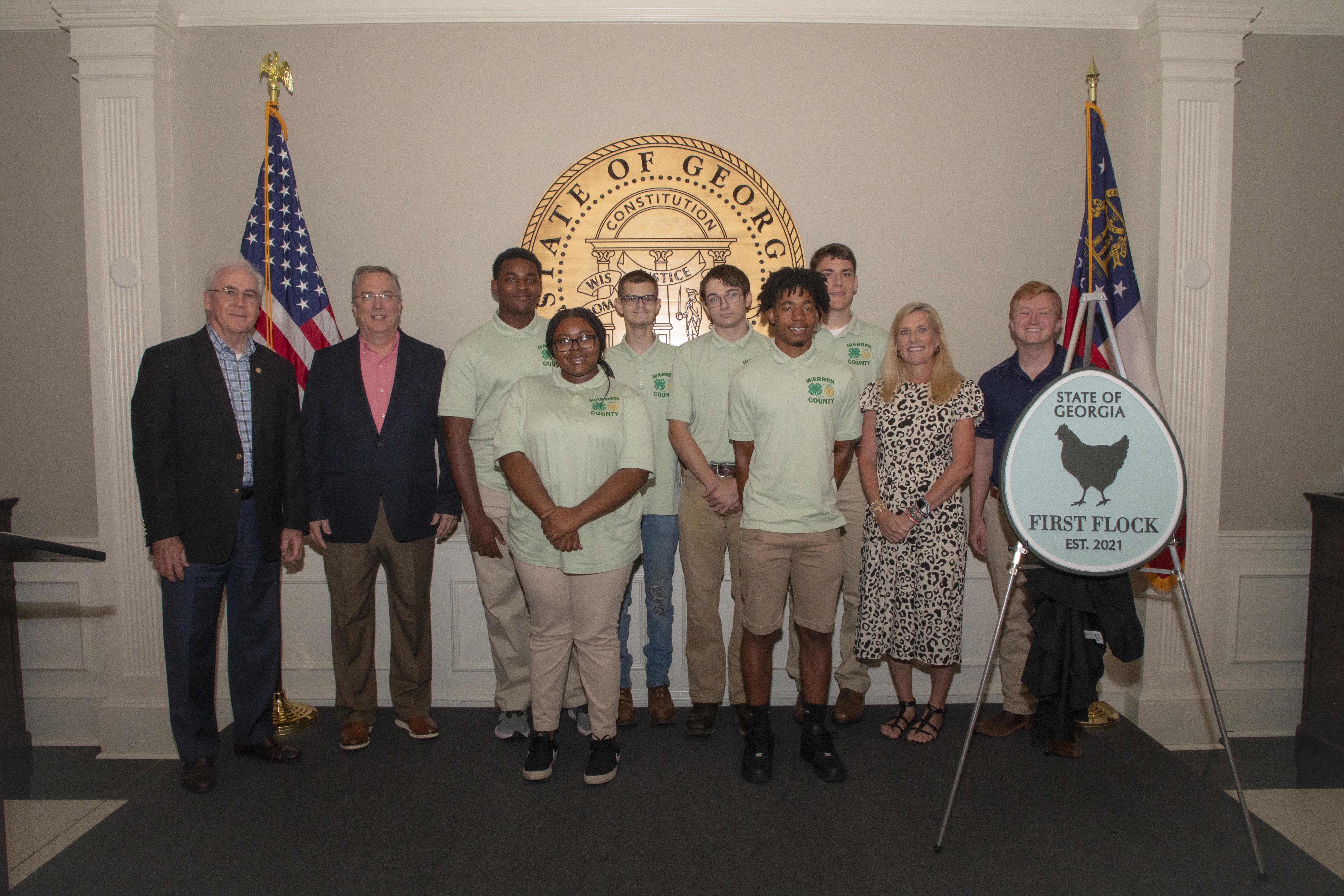 Arch Smith, Mike Giles, Warren County 4-H team, Marty Kemp and 