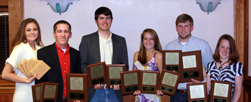 The 2011 UGA Meat Judging Team won big at the Southeastern Intercollegiate Meat Judging Contest. Students who participated were Zach Cowart, Justin Brown, Kayla Mangrum, Tyson Strickland and Jessica Long. They were coached by Melissa Miller.