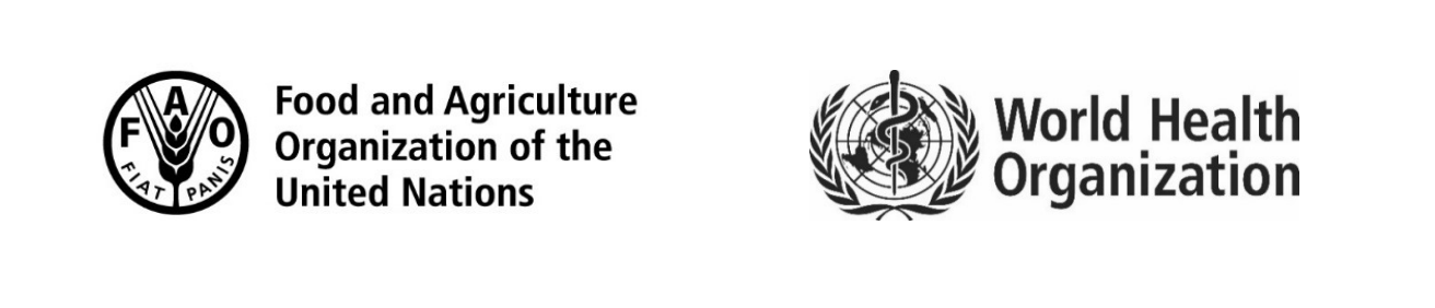 Logo of the Food and Agriculture Organization of the United Nations and World Health Organization