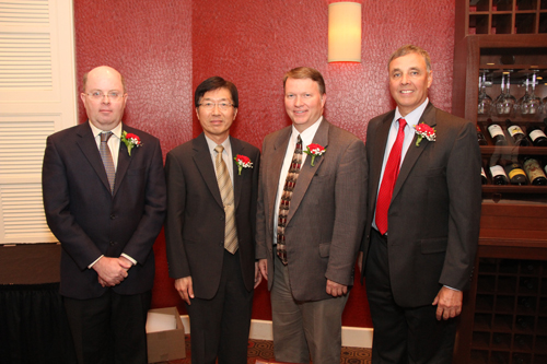 The 2011 D.W. Brooks Faculty Awards for Excellence were awarded to: (L-R) William Vencill, Teaching; Yen-Con Hung, Research; Casey Ritz, Extension; and Ronnie Barentine, Public Service Extension.