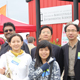 Scientists from China and Taiwan visit with CAES researchers at the 2011 Ag Expo in Moultrie.
