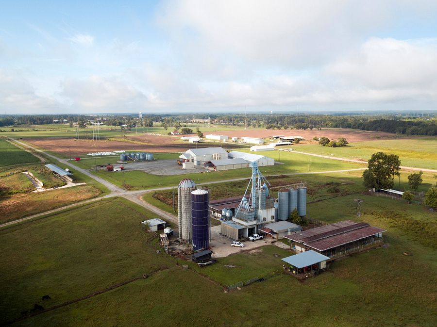 Aerial view of UGA Tifton campus research farm