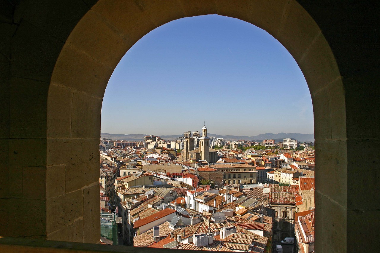 Image of Pamplona, Spain, from above