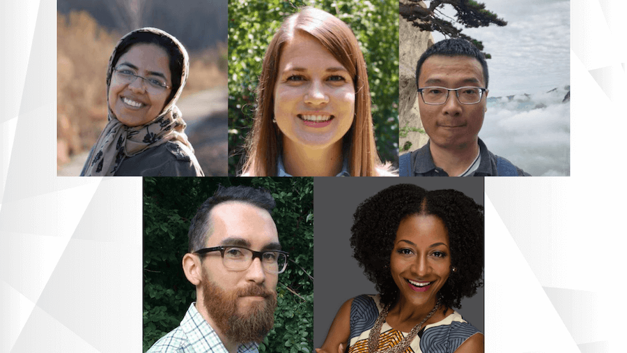 Akram Alishahi, Amanda Frossard, Le Guan, Kevin Vogel and Krystal Williams are all 2023 recipients of the NSF CAREER Award. Four of the five received proposal support from the University of Georgia’s Office for Proposal Enhancement.