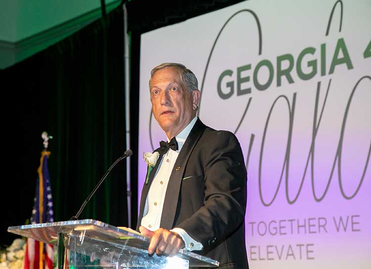 Randy Nuckolls accepts the 2023 Georgia 4-H Lifetime Achievement Award at the 4-H Foundation Gala on Aug. 19.