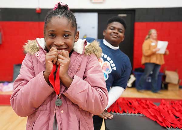 A 4-H'er wins second place in her Project Achievement competition at an area contest in Colquitt County.