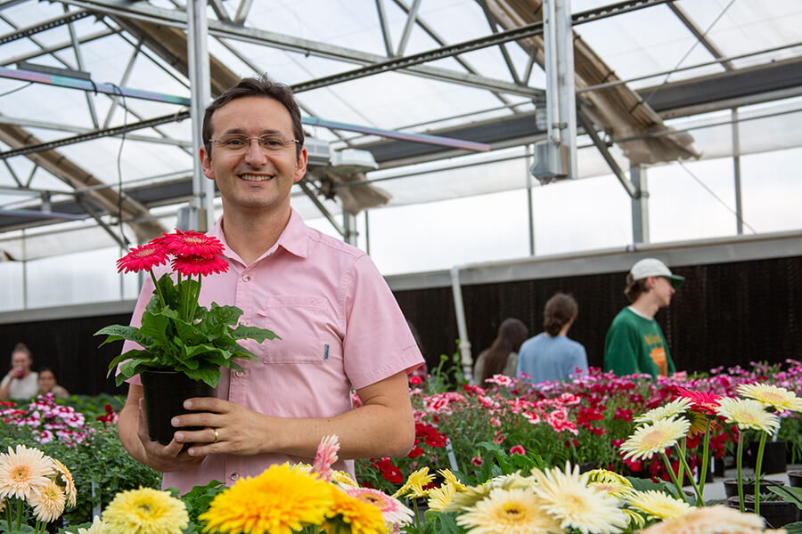 Associate Professor Rhuanito Ferrarezi specializes in controlled environment agriculture. 