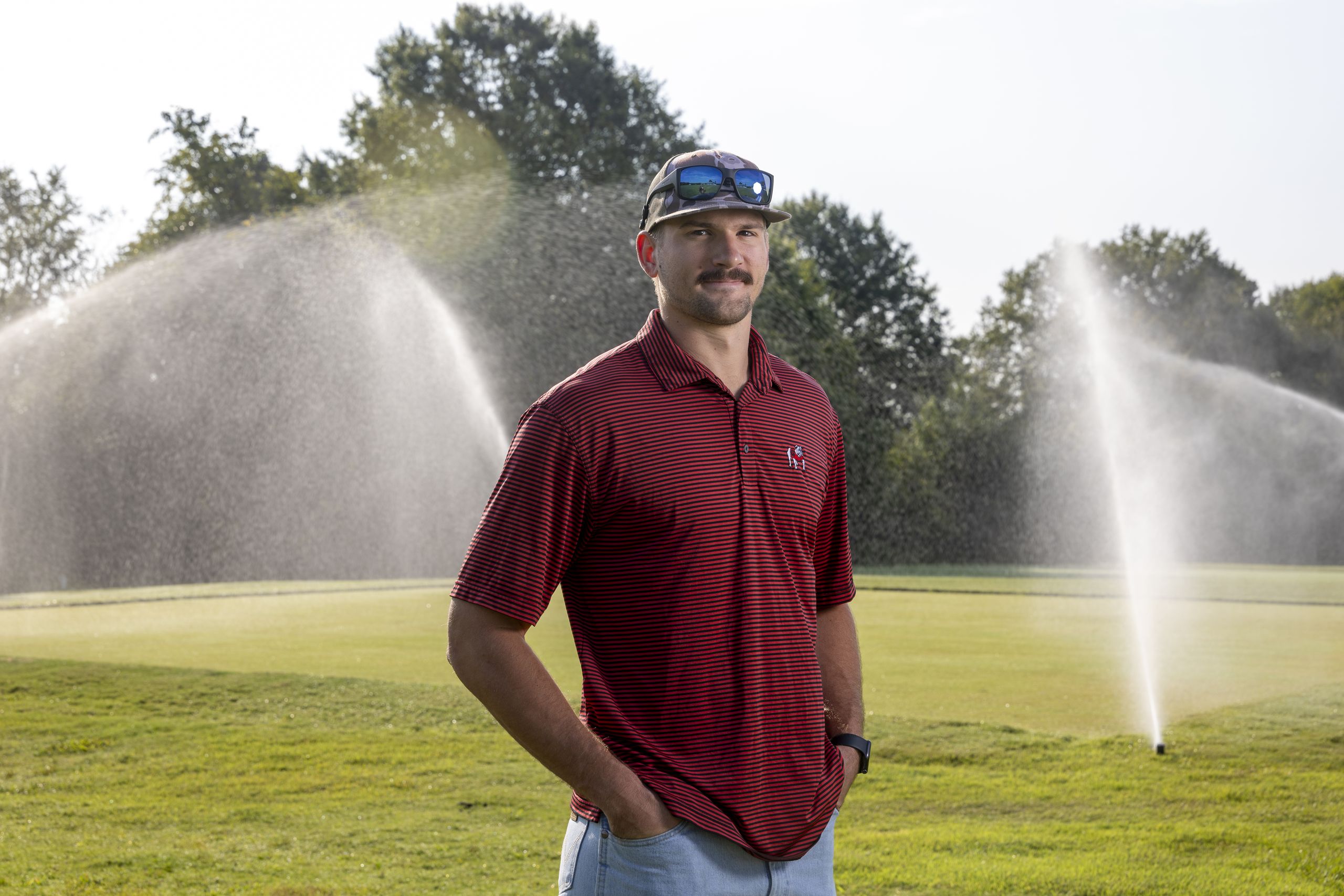 It’s a special moment to step inside Sanford Stadium and walk across that sprawling green field between the hedges. While the grass beneath your feet may not always be your first thought at the Freshman Welcome or Commencement, it is for Gavin Shytle. Keeping the turf safe, healthy, and aesthetically pleasing is the sworn duty of Shytle and his fellow turfgrass management majors. Before athletes even hit the ground running, he makes sure the ground is prepped for them.