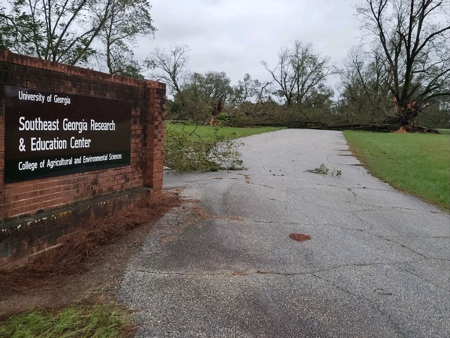 Some of the University of Georgia's extended campuses saw damage from Hurricane Helene. (Photo courtesy of Adam Fouche)